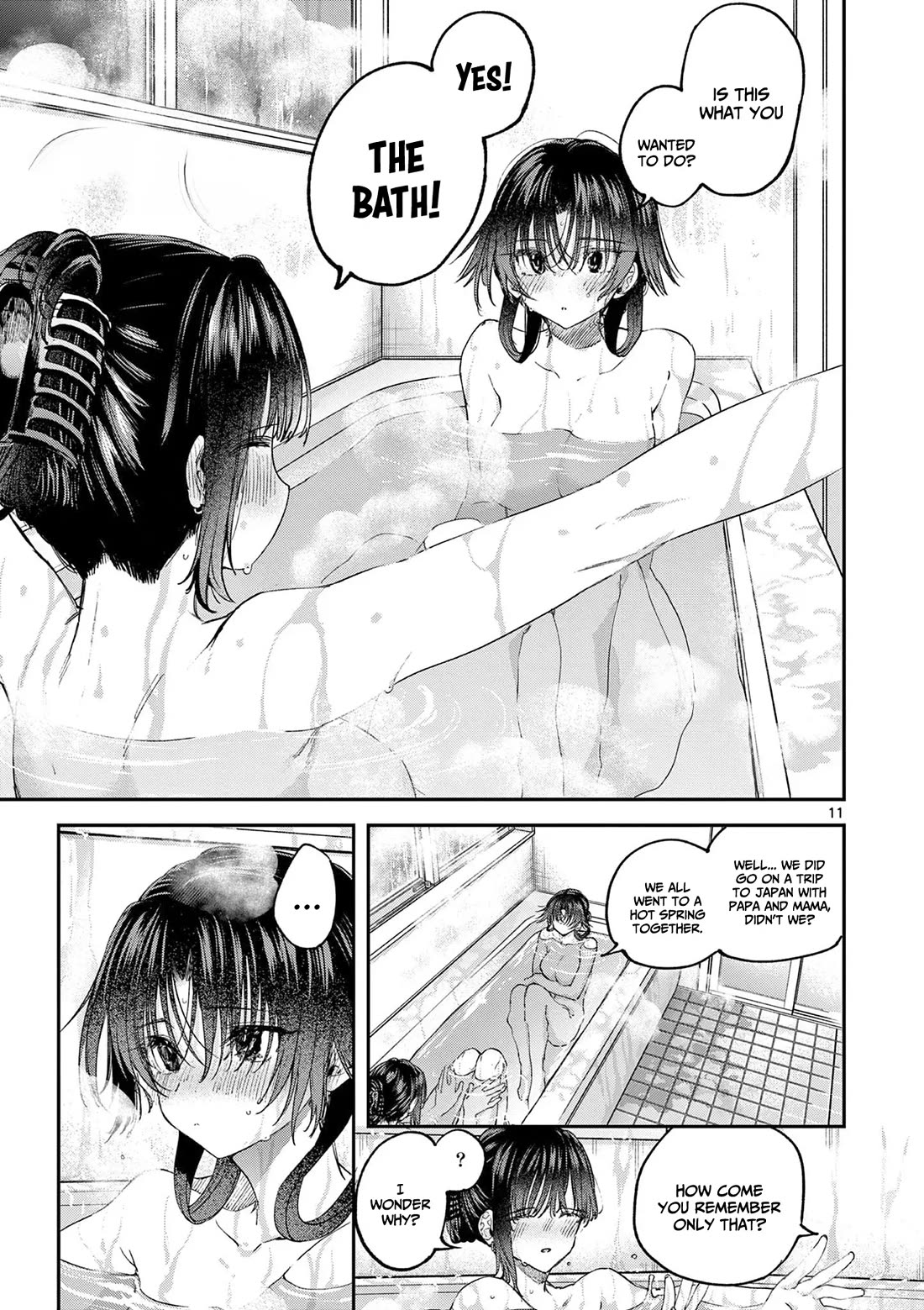 Kimi wa Meido-sama Chapter 61 page 12 - Chapter 61: You and I in the same bath and the same futon
