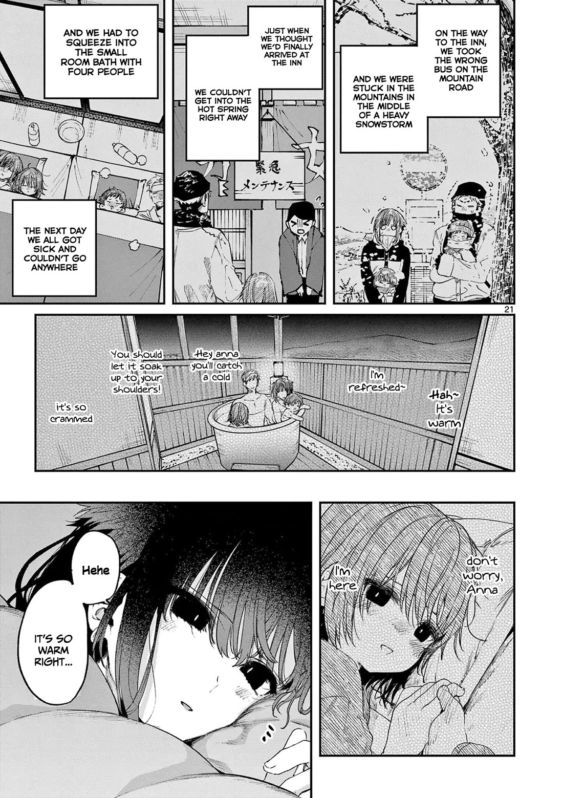 Kimi wa Meido-sama Chapter 61 page 22 - Chapter 61: You and I in the same bath and the same futon
