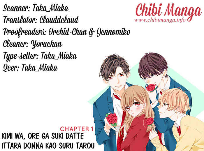 Kimi wa, Ore ga Suki Datte Ittara Donna Kao Suru Darou. Chapter 1 page 2 - Chapter 1