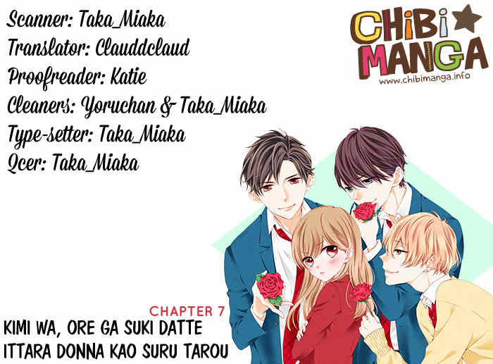 Kimi wa, Ore ga Suki Datte Ittara Donna Kao Suru Darou. Chapter 7 page 1 - Chapter 7