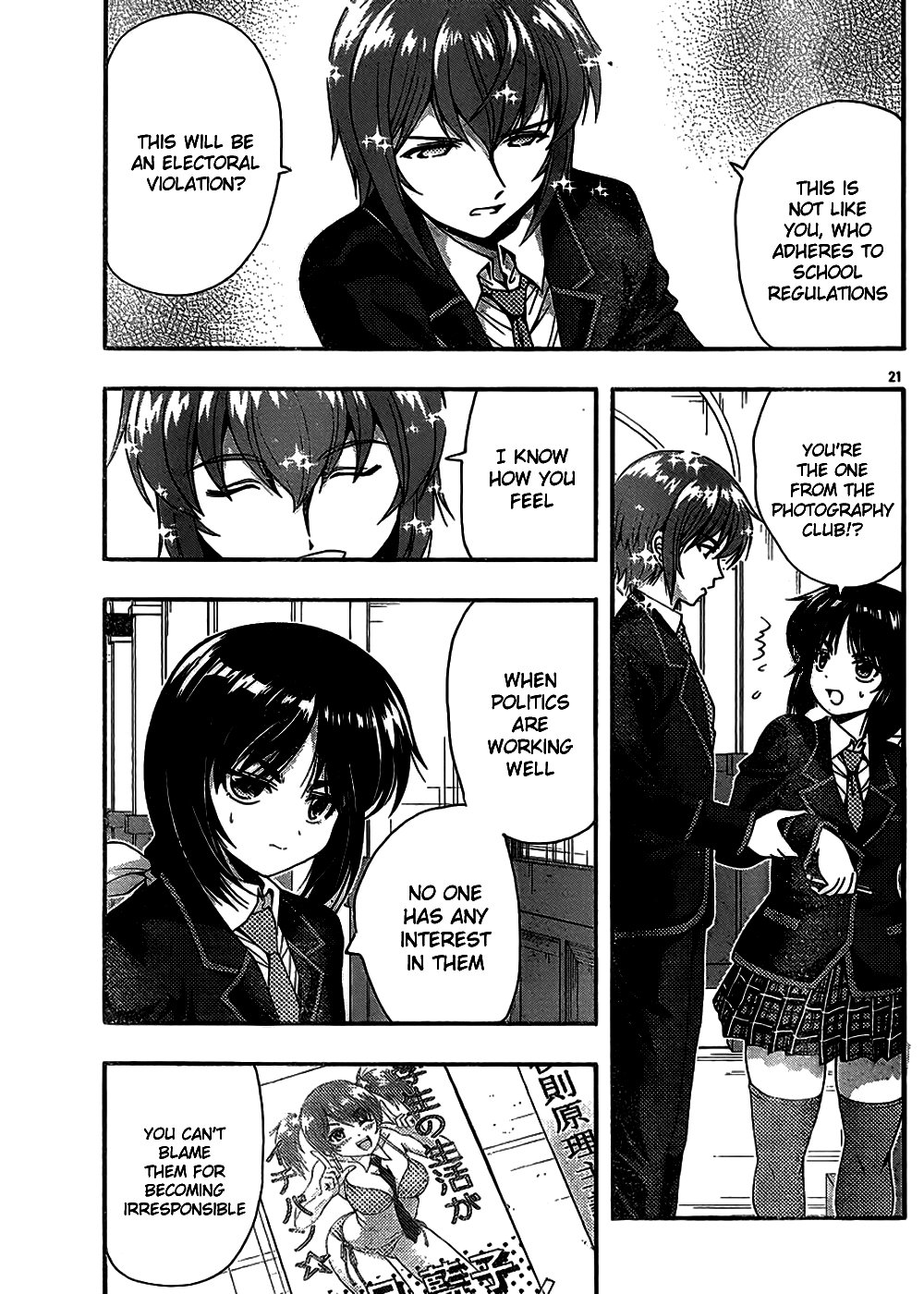 Kimiiro Focus Chapter 39 page 21 - Chapter 39: Seitokai Yakuin Tomo