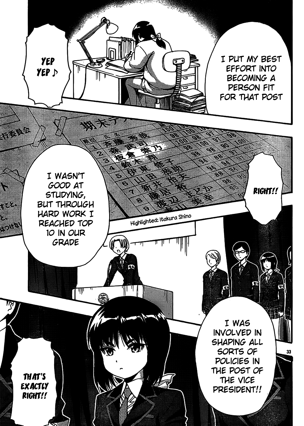 Kimiiro Focus Chapter 39 page 33 - Chapter 39: Seitokai Yakuin Tomo