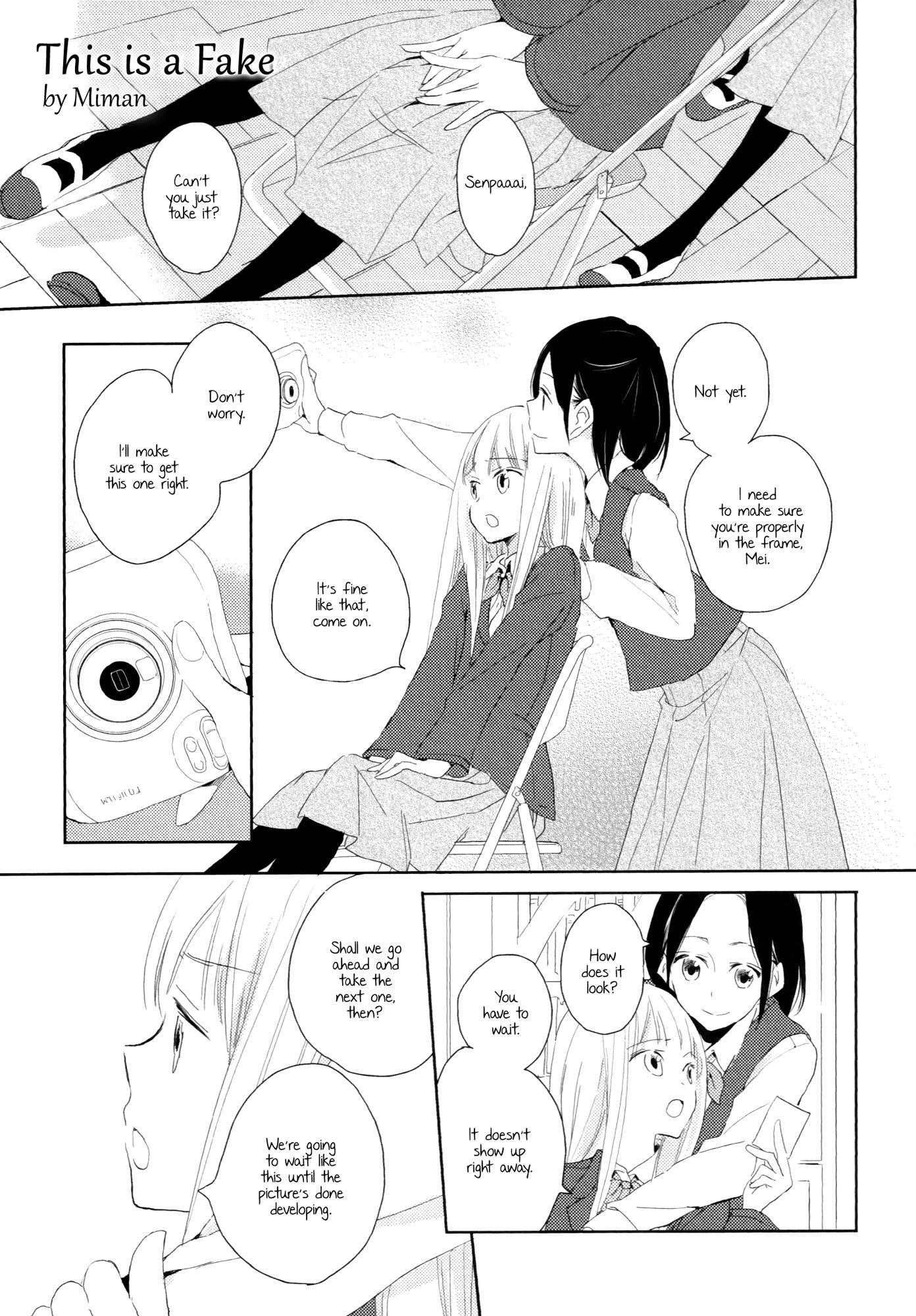 Kimiiro Shoujo Chapter 1 page 1 - Chapter 1: This Is a Fake
