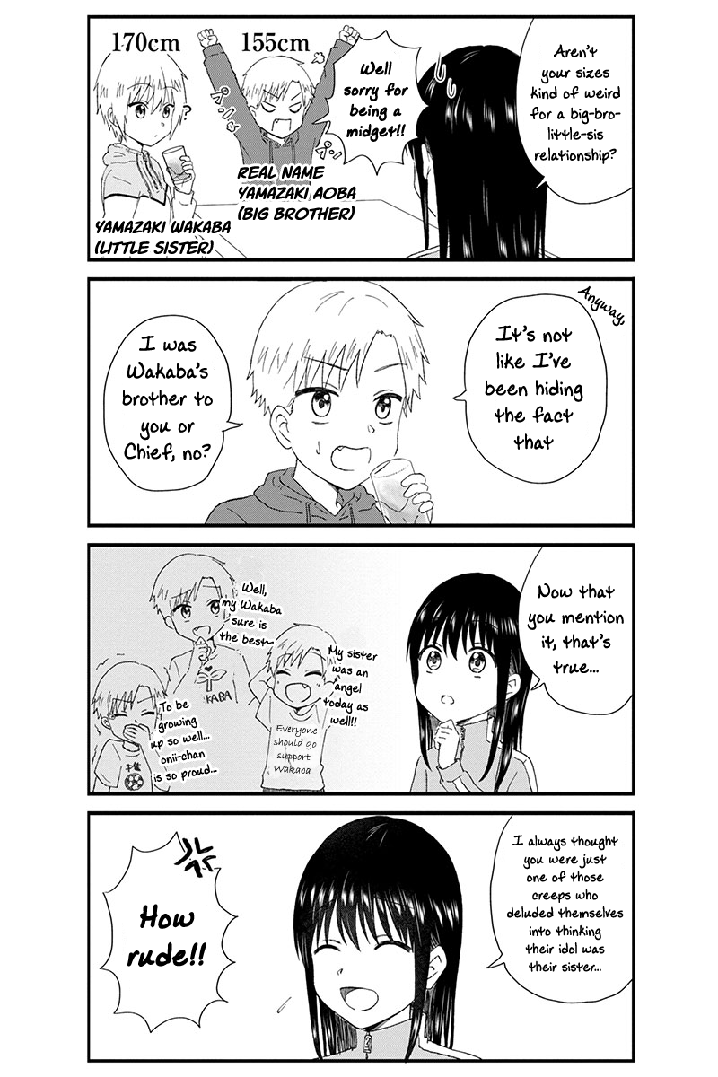 KimoOta, Idol Yarutteyo Chapter 31 page 4 - Chapter 31: Aoba Apparently Has A Little Sister