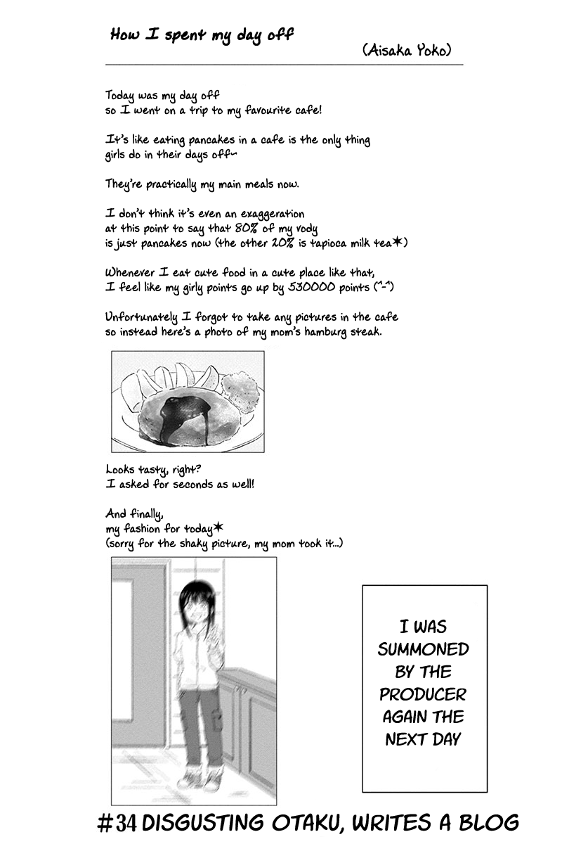 KimoOta, Idol Yarutteyo Chapter 34 page 12 - Chapter 34: Disgusting Otaku Writes A Blog