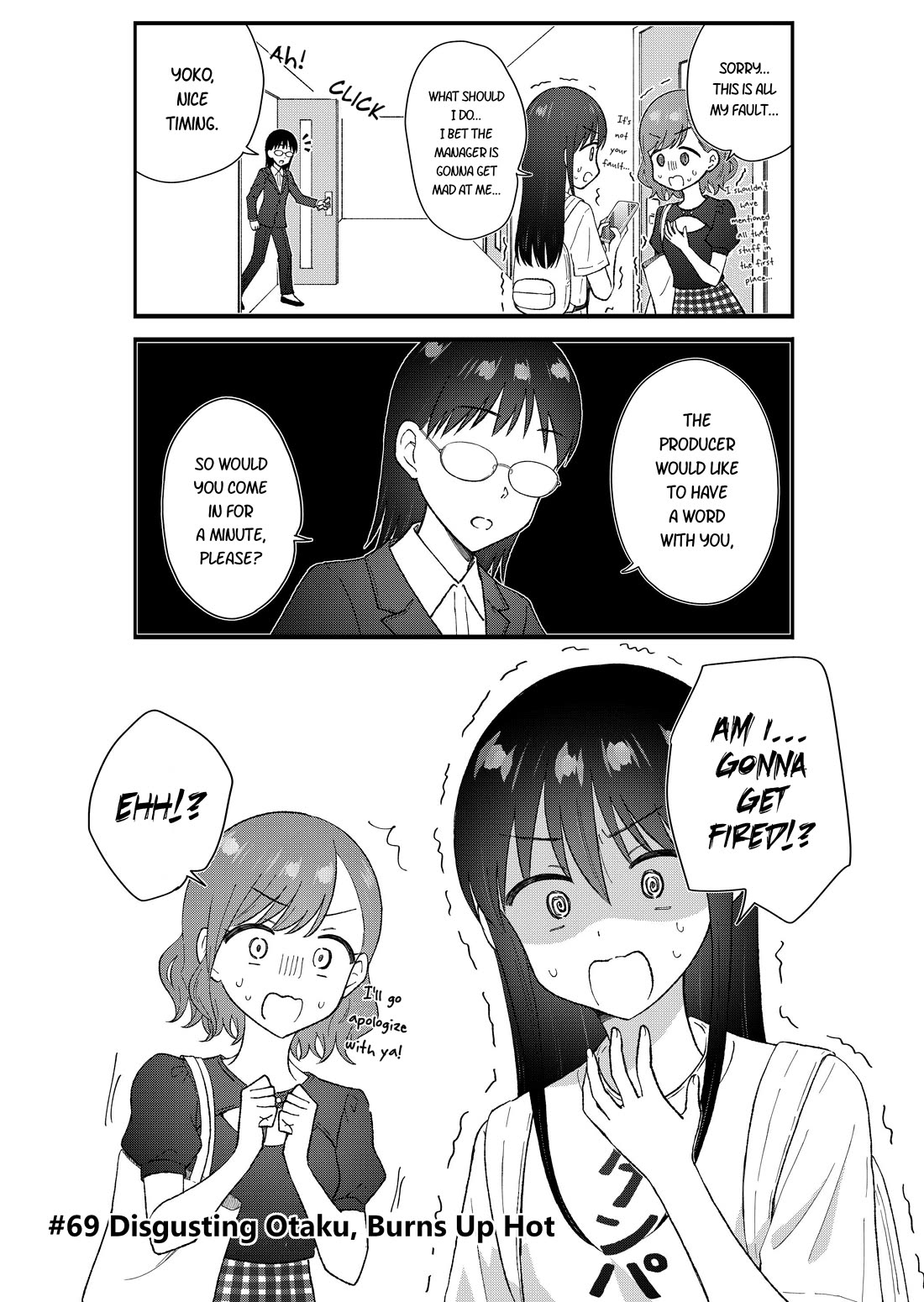 KimoOta, Idol Yarutteyo Chapter 69 page 8 - Chapter 69: Disgusting Otaku, Burns Up Hot