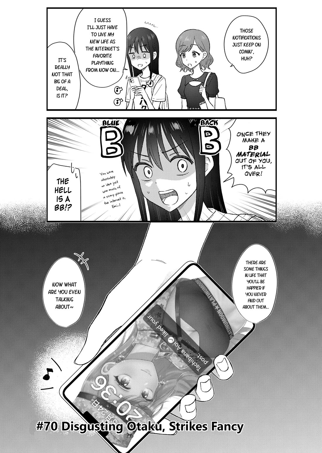 KimoOta, Idol Yarutteyo Chapter 70 page 7 - Chapter 70: Disgusting Otaku, Strikes Fancy