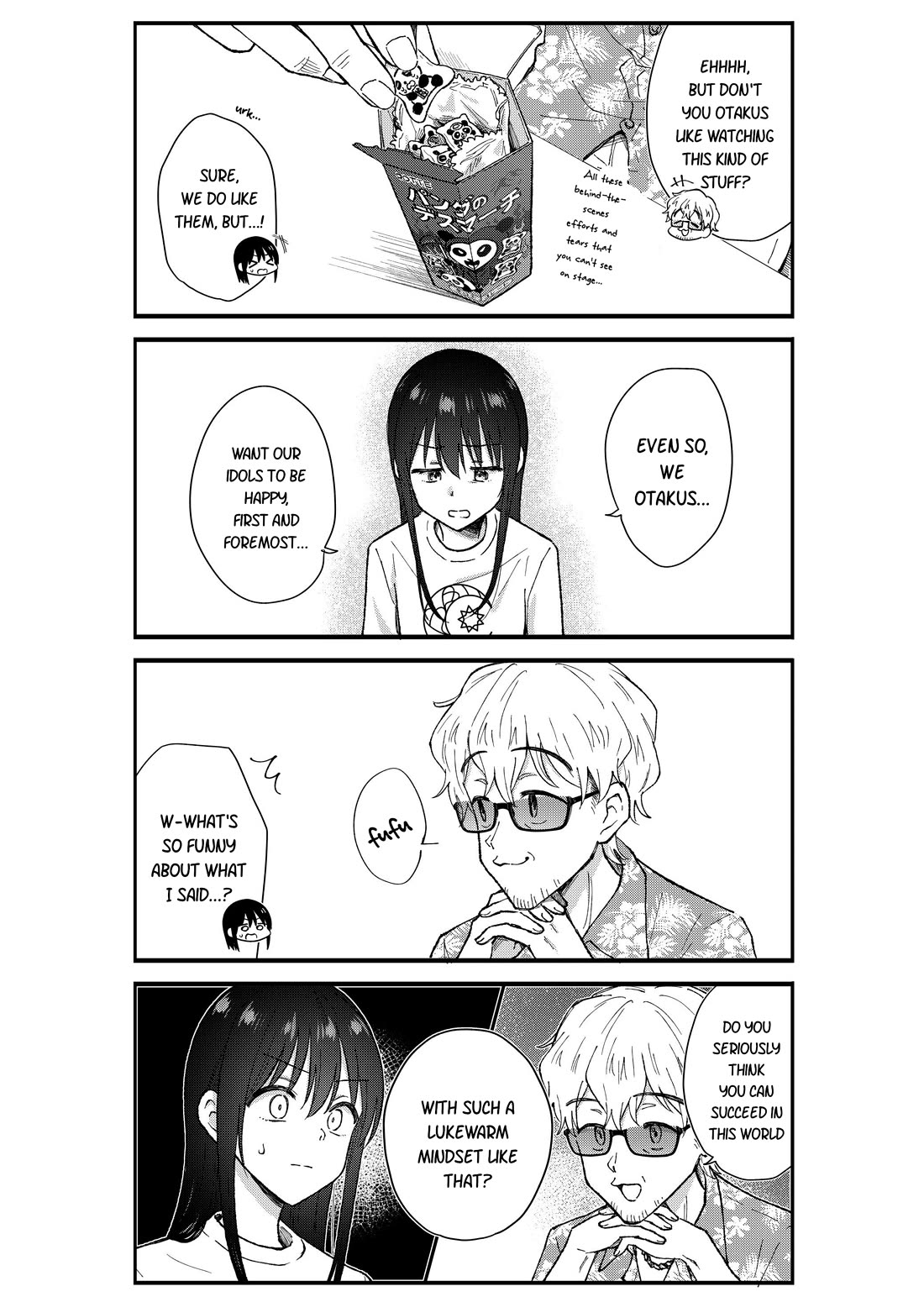 KimoOta, Idol Yarutteyo Chapter 74 page 4 - Chapter 74: Disgusting Otaku, Won't Accept This