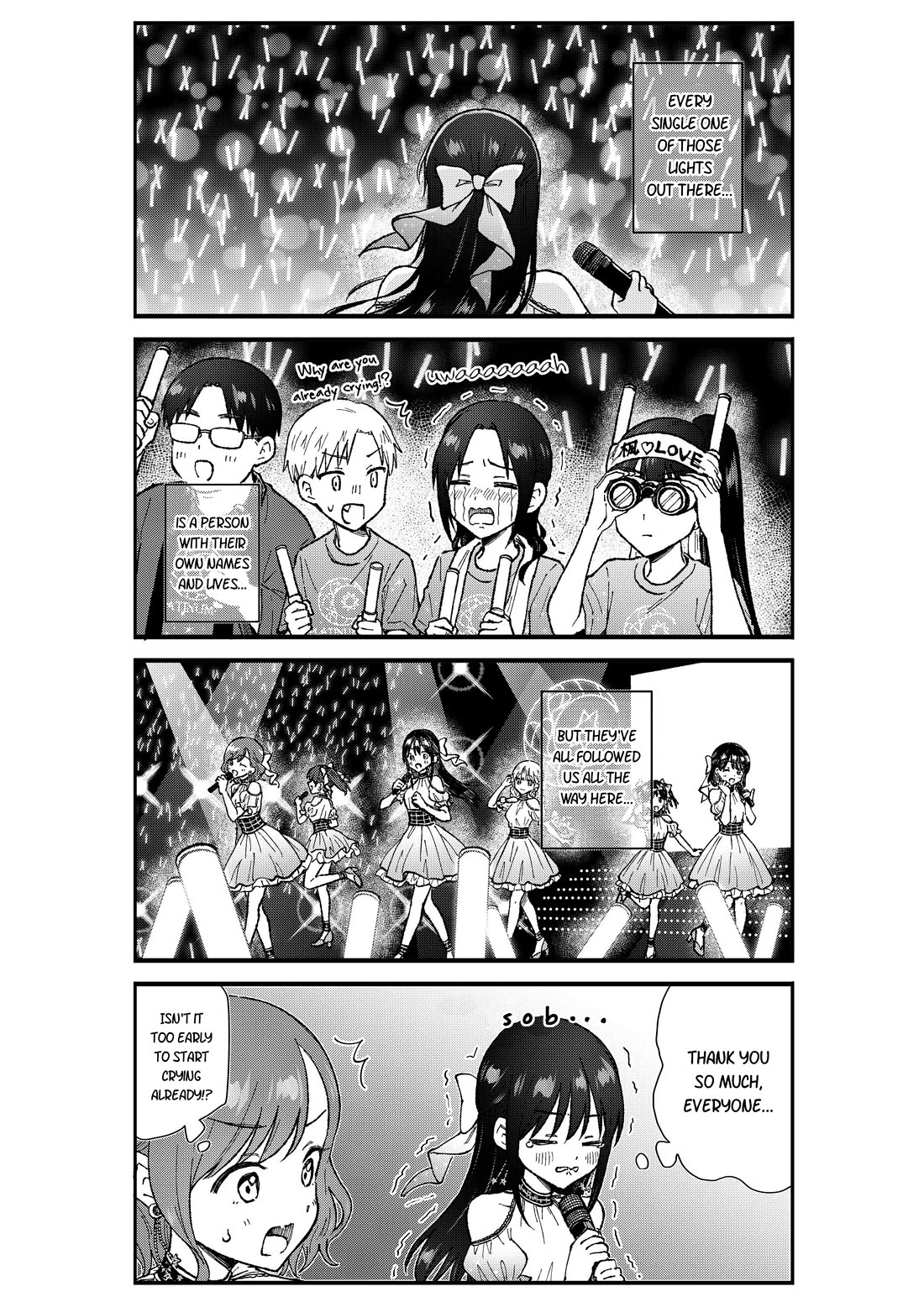 KimoOta, Idol Yarutteyo Chapter 76 page 4 - Chapter 76: Disgusting Otaku, Stands on the Budokan