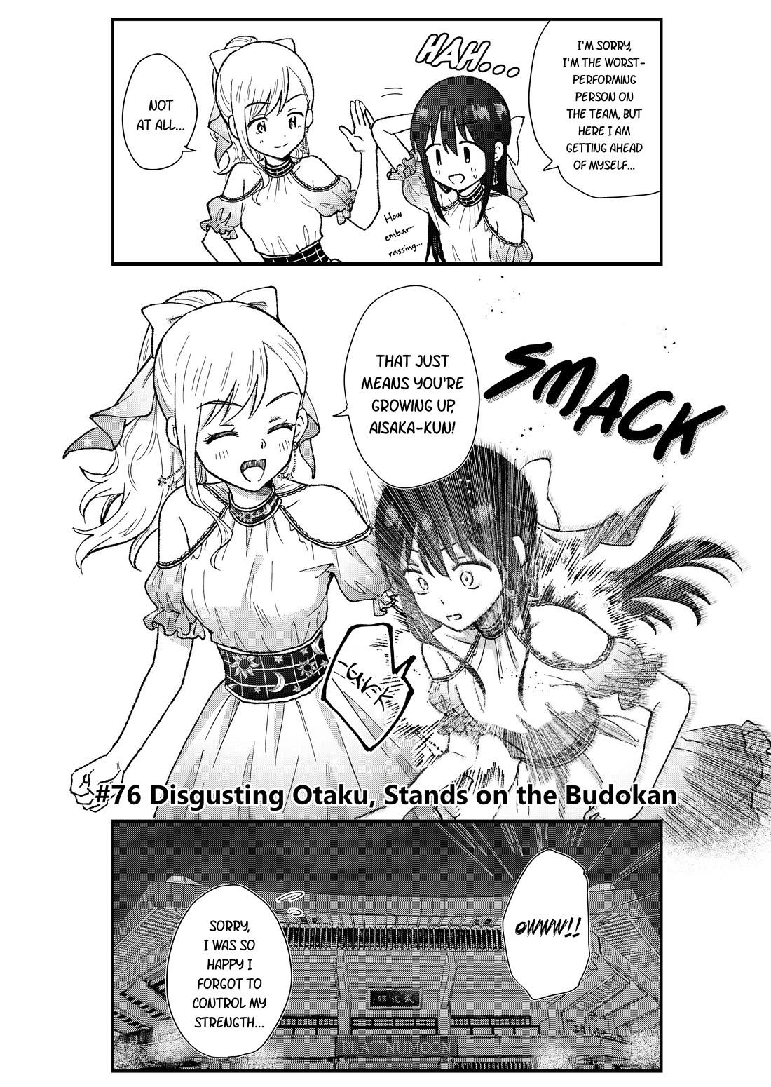 KimoOta, Idol Yarutteyo Chapter 76 page 9 - Chapter 76: Disgusting Otaku, Stands on the Budokan