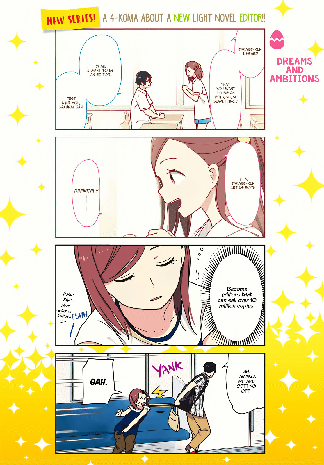 Kin no Tamago Chapter 1 page 2 - Chapter 1: The Dream of a Newbie Editor