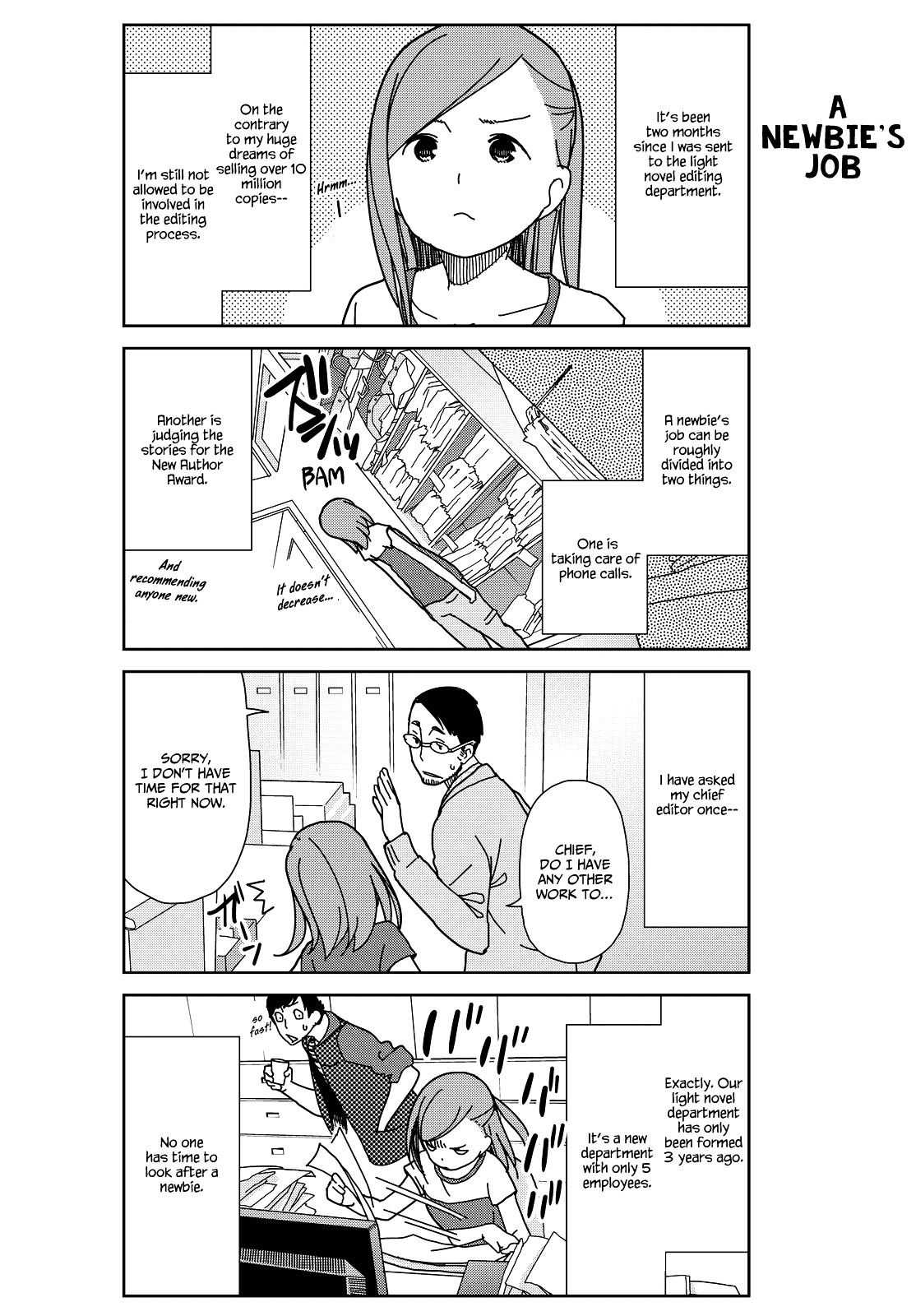 Kin no Tamago Chapter 1 page 4 - Chapter 1: The Dream of a Newbie Editor