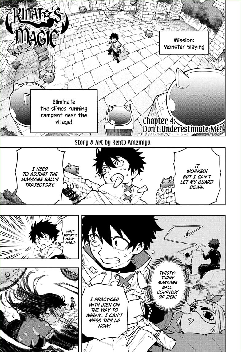 Kinato’s Magic Chapter 4 page 1 - Chapter 4: Don't Underestimate Me!