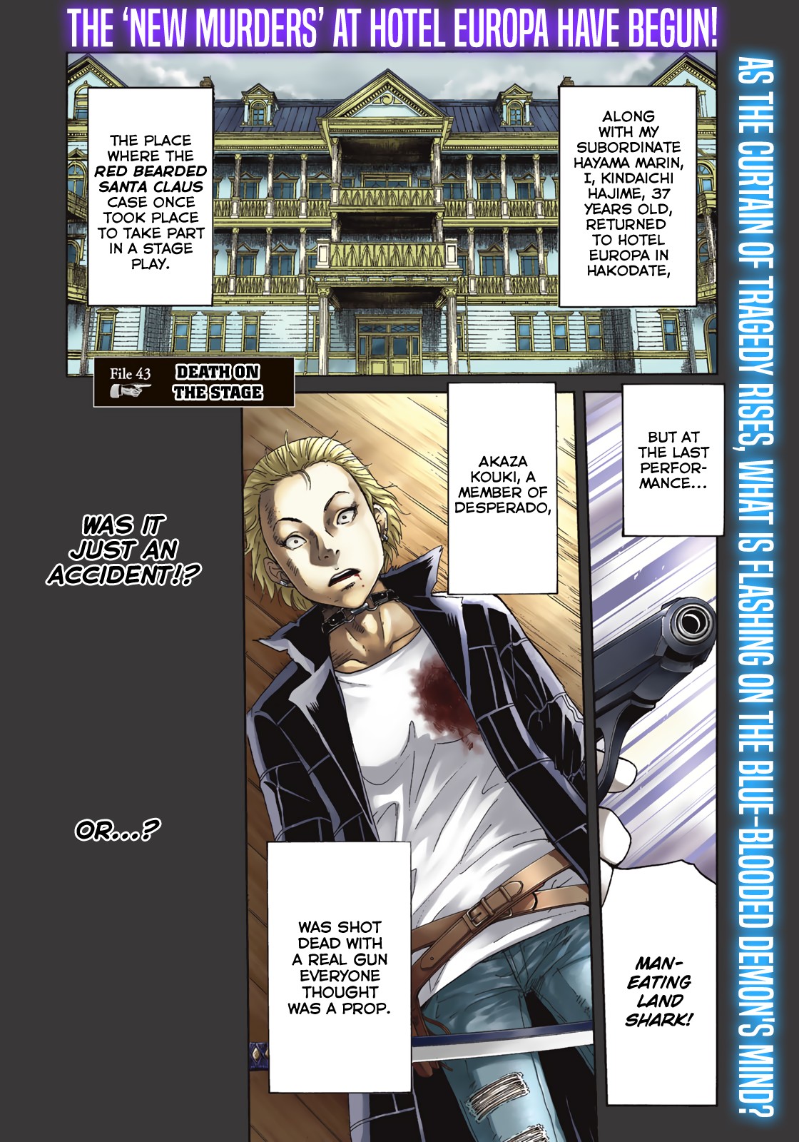 Kindaichi 37-sai no Jikenbo Chapter 43 page 6 - Chapter 43: Hotel Europa : The New Murders (File 4)