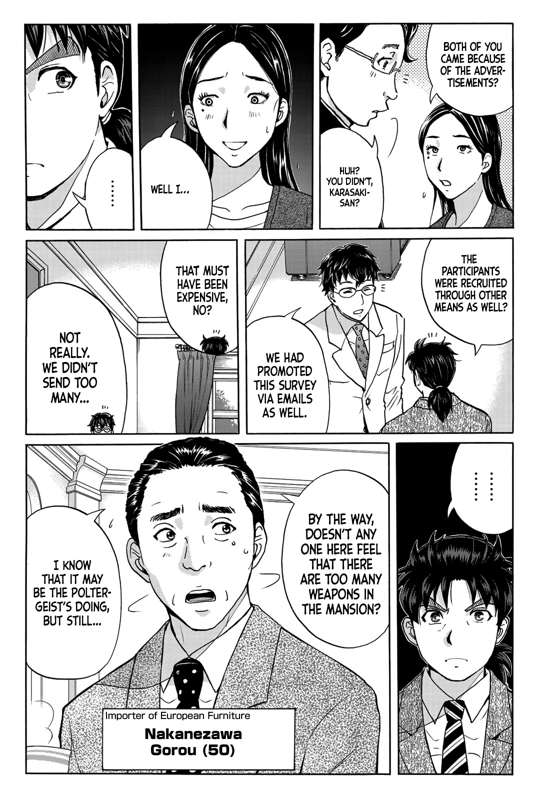 Kindaichi 37-sai no Jikenbo Chapter 61 page 8 - Chapter 61: Poltergeist Mansion Murder Case (File 8)