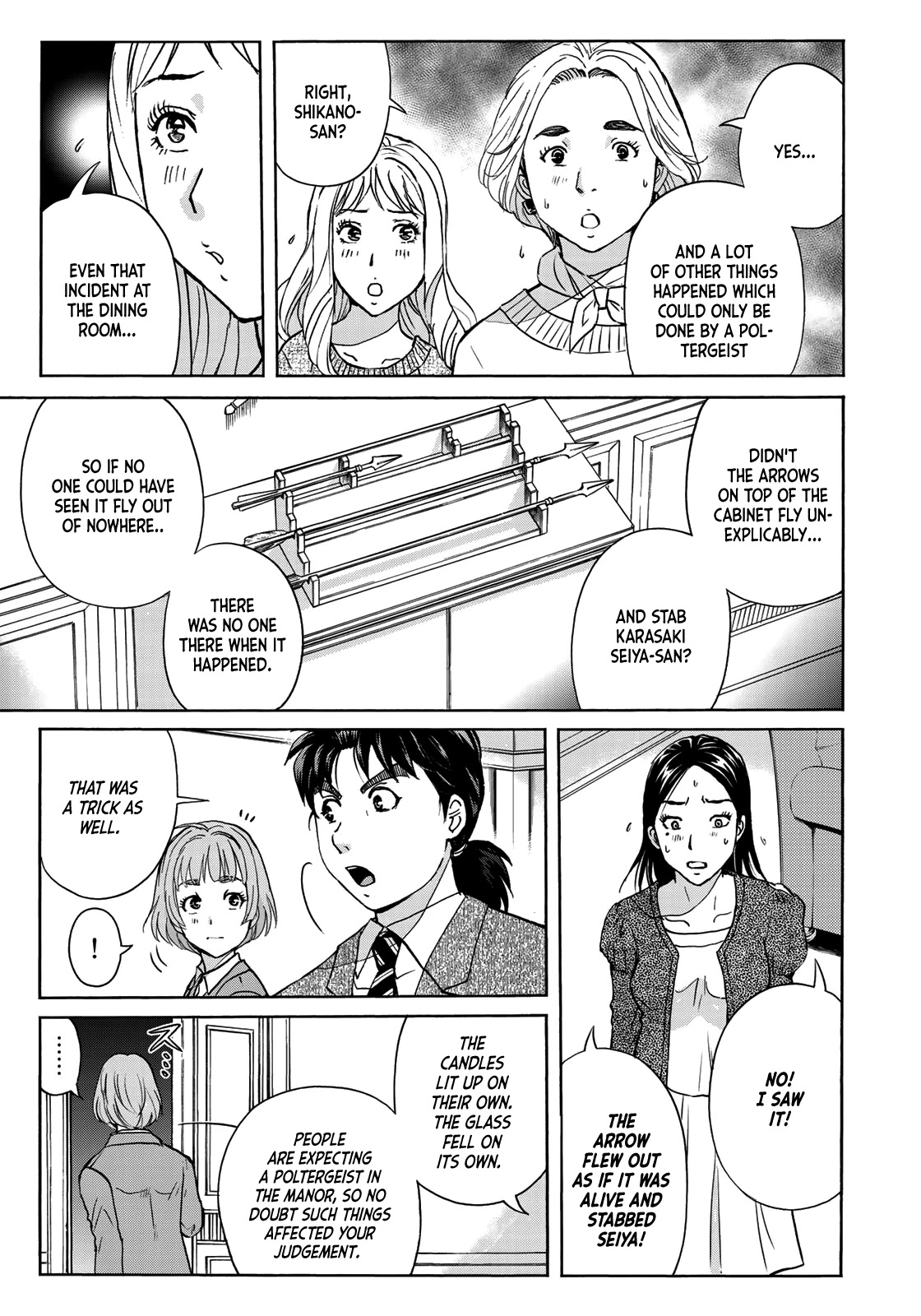 Kindaichi 37-sai no Jikenbo Chapter 62 page 10 - Chapter 62: Poltergeist Mansion Murder Case (File 9)
