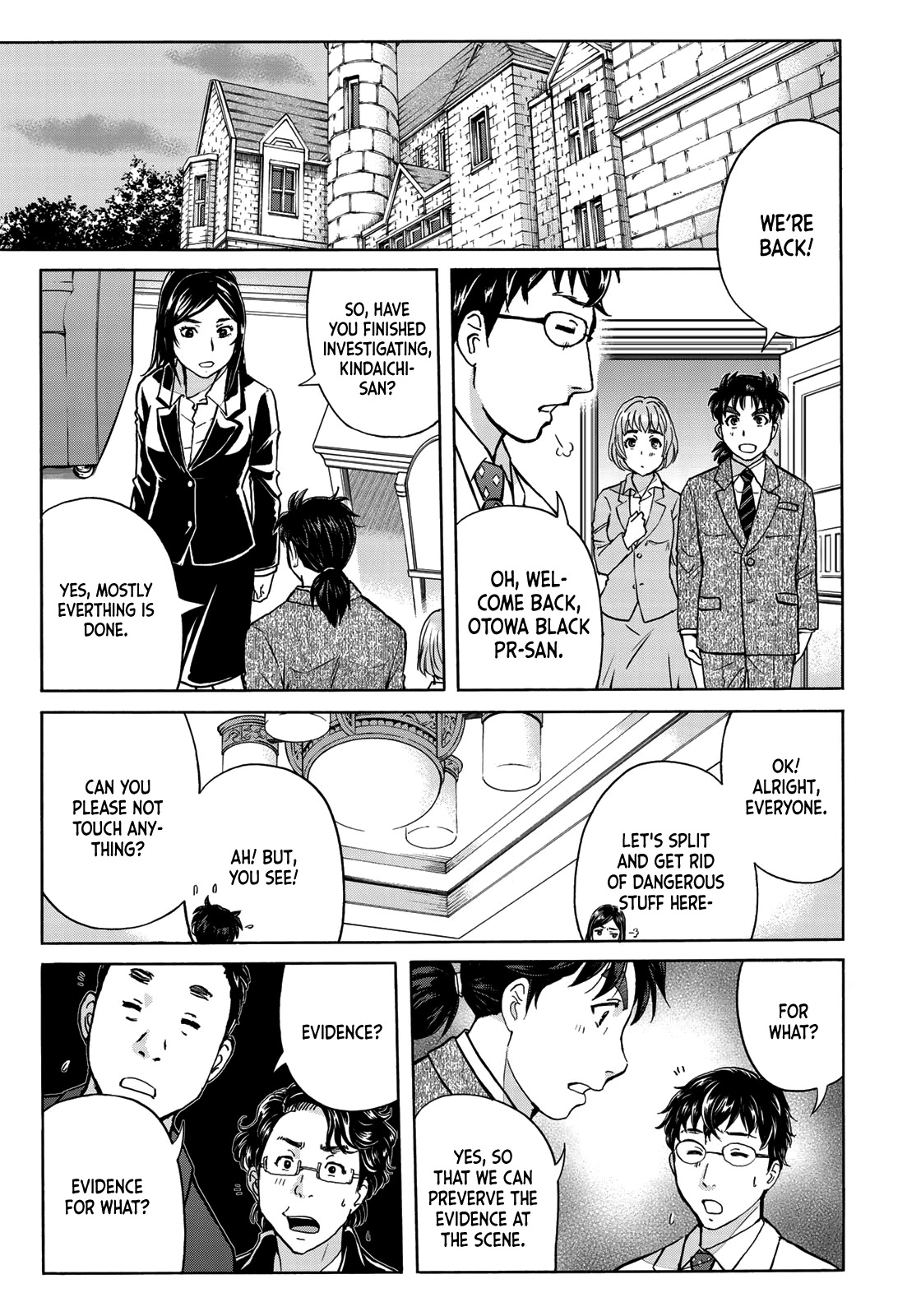 Kindaichi 37-sai no Jikenbo Chapter 62 page 6 - Chapter 62: Poltergeist Mansion Murder Case (File 9)