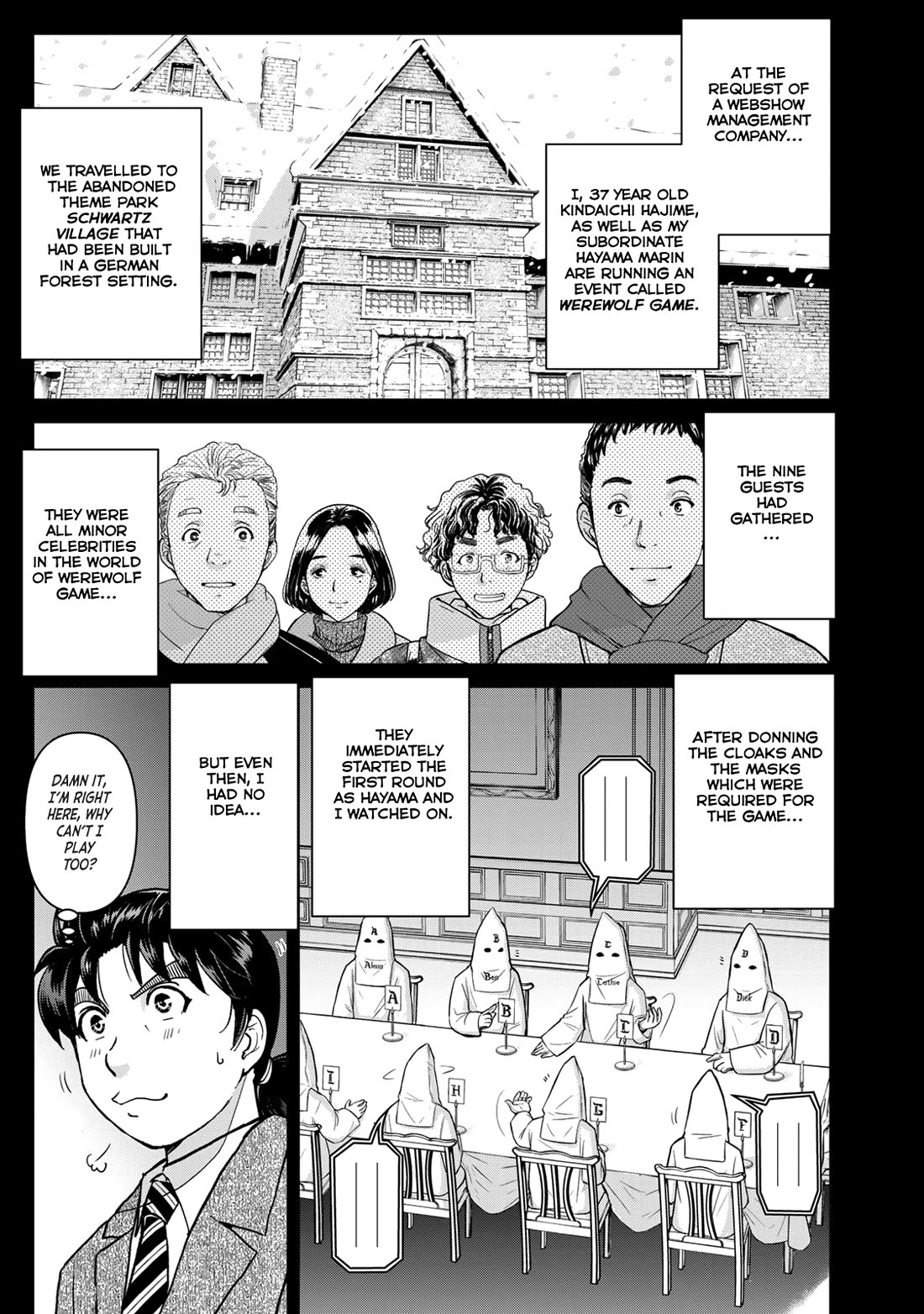 Kindaichi 37-sai no Jikenbo Chapter 99 page 2 - Chapter 99: Werewolf Game Murder Case (Part 3)
