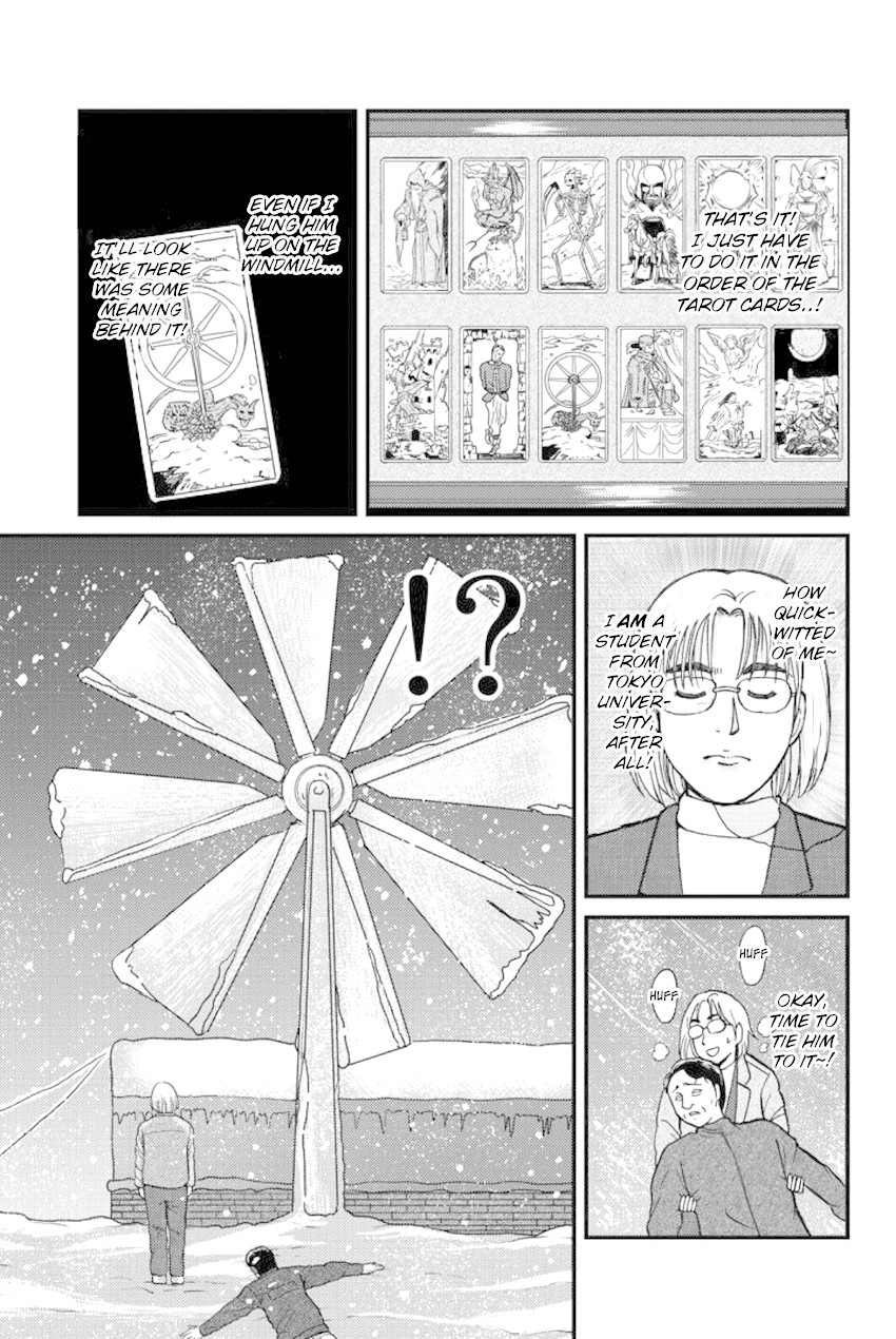 Kindaichi Shounen no Jikenbo Gaiden: Hannin-tachi no Jikenbo Chapter 18 page 9 - Chapter 18: Tarot Mountain Hut Murder Case (1)