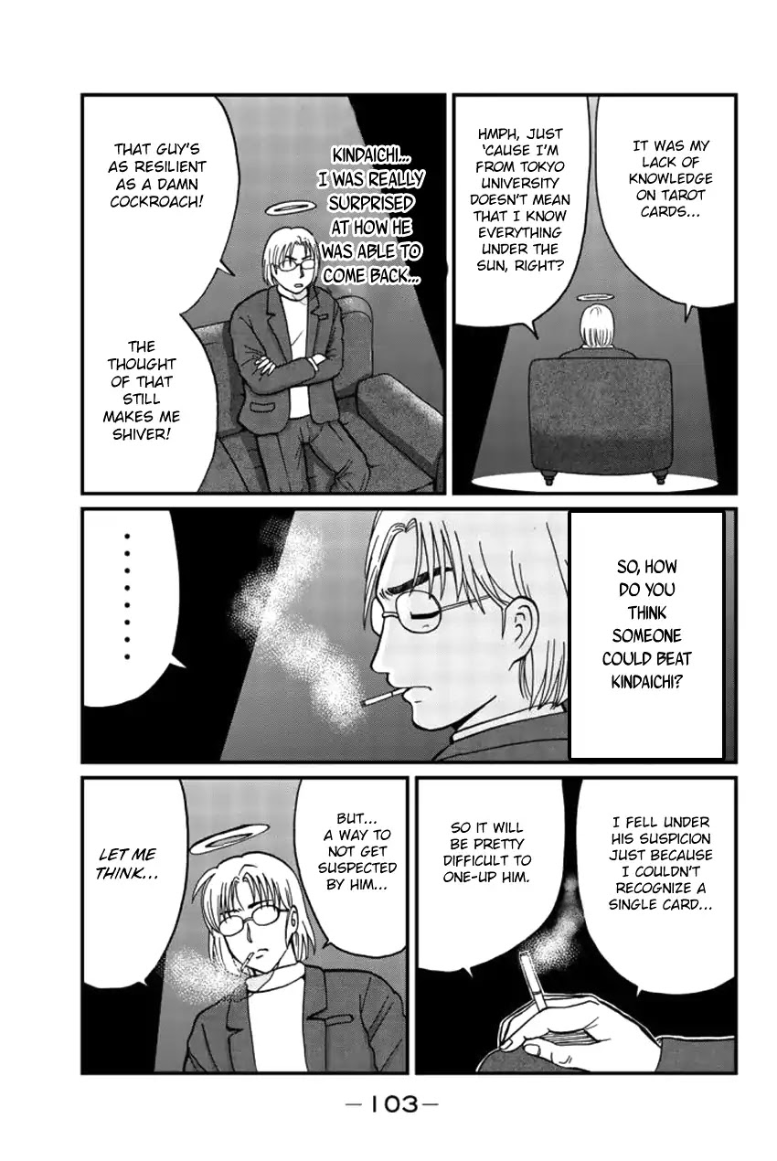 Kindaichi Shounen no Jikenbo Gaiden: Hannin-tachi no Jikenbo Chapter 21 page 10 - Chapter 21: Tarot Mountain Hut Murder Case (4)