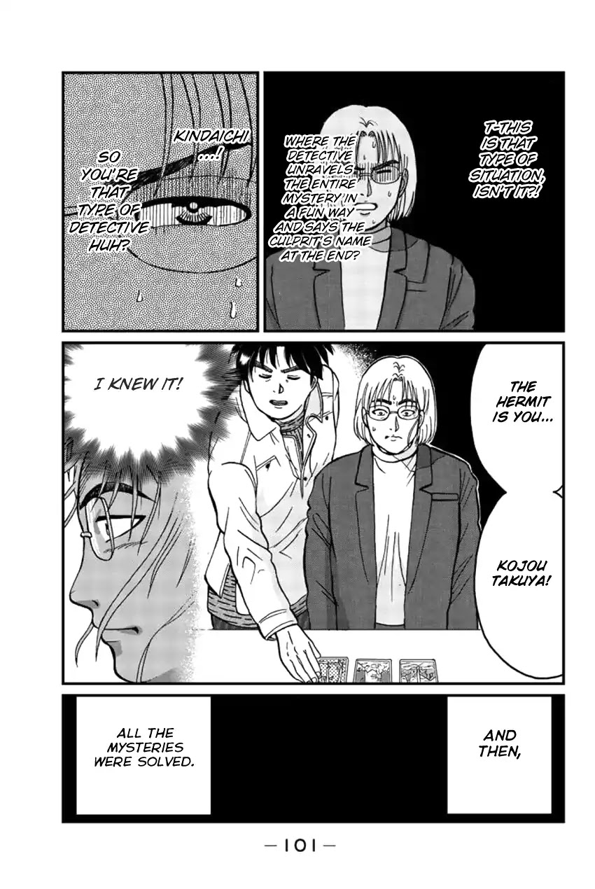 Kindaichi Shounen no Jikenbo Gaiden: Hannin-tachi no Jikenbo Chapter 21 page 8 - Chapter 21: Tarot Mountain Hut Murder Case (4)