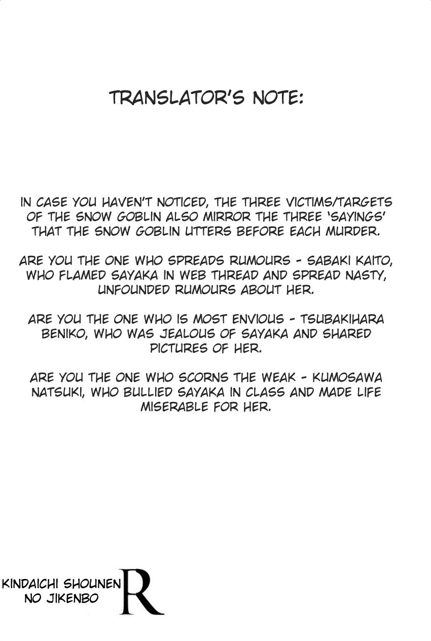 Kindaichi Shounen no Jikenbo R Chapter 11 page 30 - Chapter 11 : The Snow Goblin Legend Murder Case - File 11