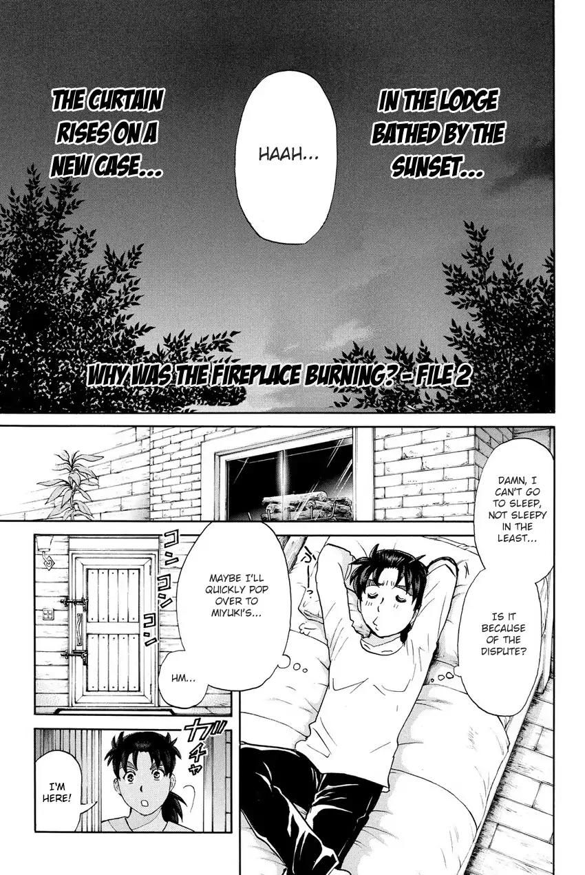 Kindaichi Shounen no Jikenbo R Chapter 63 page 3 - Chapter 63: Why Was The Fireplace Burning? (2)