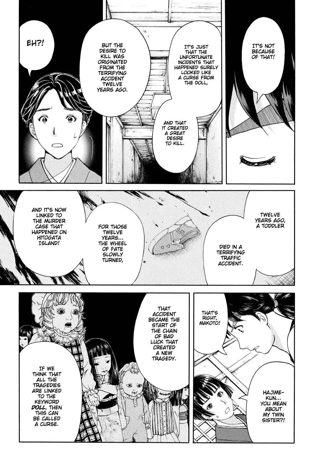 Kindaichi Shounen no Jikenbo R Chapter 73 page 20 - Chapter 73: Doll Island Murder Case (9)