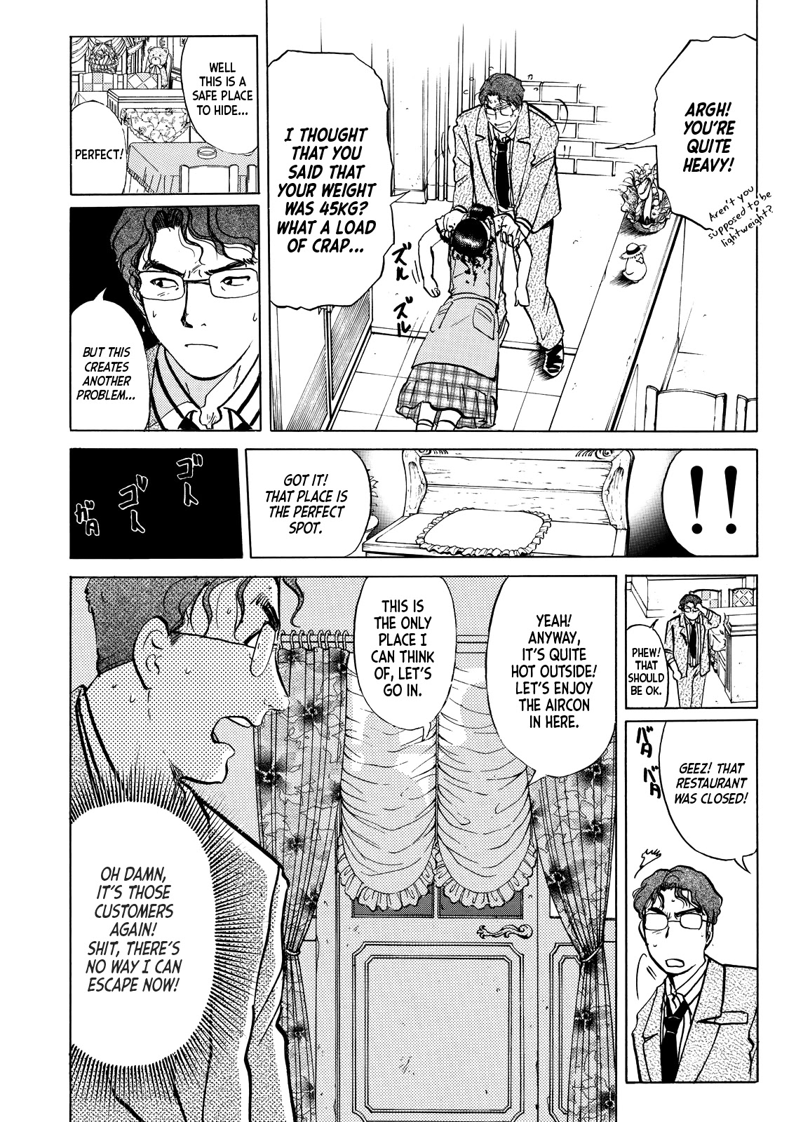 Kindaichi Shounen no Jikenbo - Tanpenshuu Chapter 4.7 page 8 - Vol.4 Chapter 7: Restaurant with Murderous Intent: Question Arc