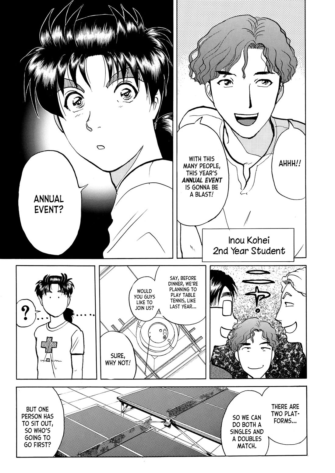 Kindaichi Shounen no Jikenbo - Tanpenshuu Chapter 5.4 page 8 - Vol.5 Chapter 4: Ghost School Murder Case Question Arc 1
