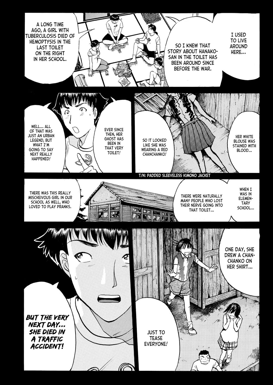 Kindaichi Shounen no Jikenbo - Tanpenshuu Chapter 5.5 page 10 - Vol.5 Chapter 5: Ghost School Murder Case: Question Arc 2