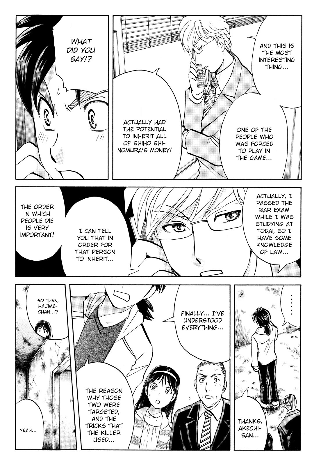 Kindaichi Shounen no Jikenbo: Vanpaia Densetsu Satsujin Jiken Chapter 104 page 22 - Chapter 104: Game House Murder Case 5