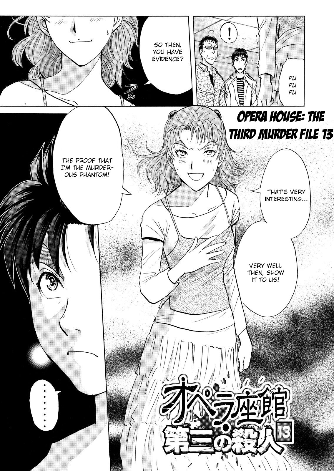 Kindaichi Shounen no Jikenbo: Vanpaia Densetsu Satsujin Jiken Chapter 21 page 2 - Chapter 21: Opera House: The Third Murder 13