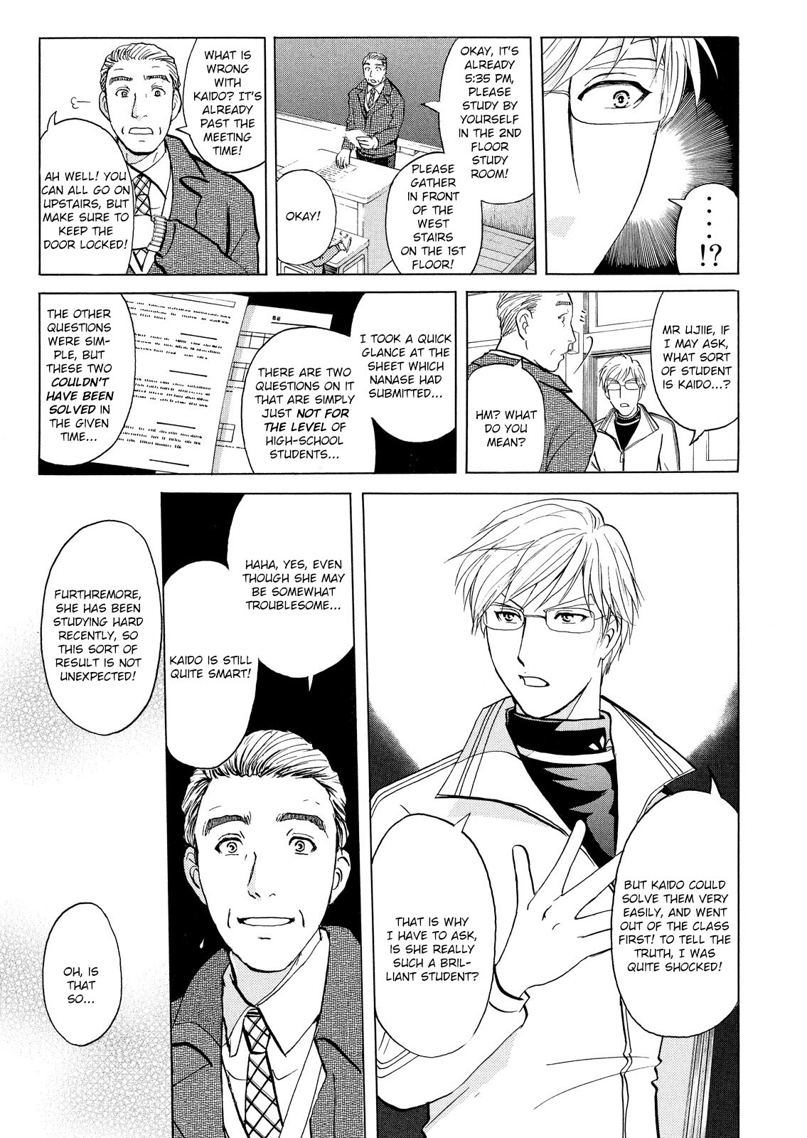 Kindaichi Shounen no Jikenbo: Vanpaia Densetsu Satsujin Jiken Chapter 28 page 8 - Chapter 28: Jail Gate Cram School Murder Case 5