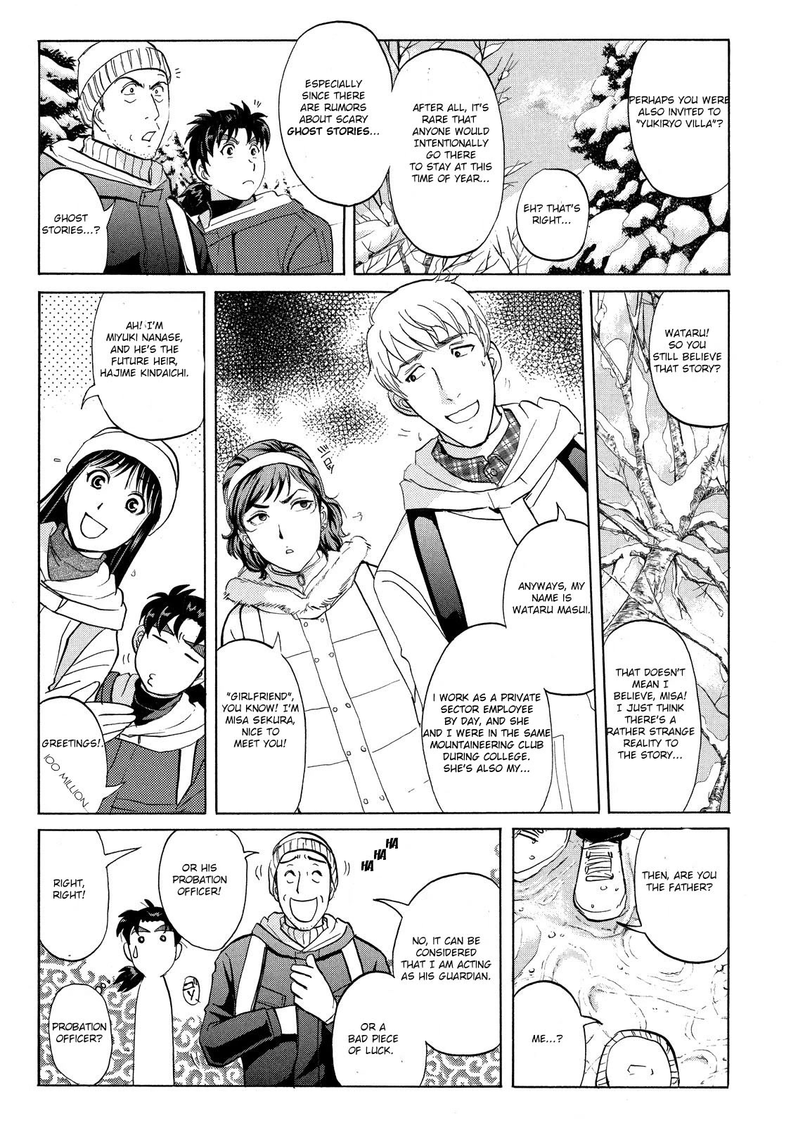 Kindaichi Shounen no Jikenbo: Vanpaia Densetsu Satsujin Jiken Chapter 39 page 22 - Chapter 39: Snow Spirit Legend Murder Case 1