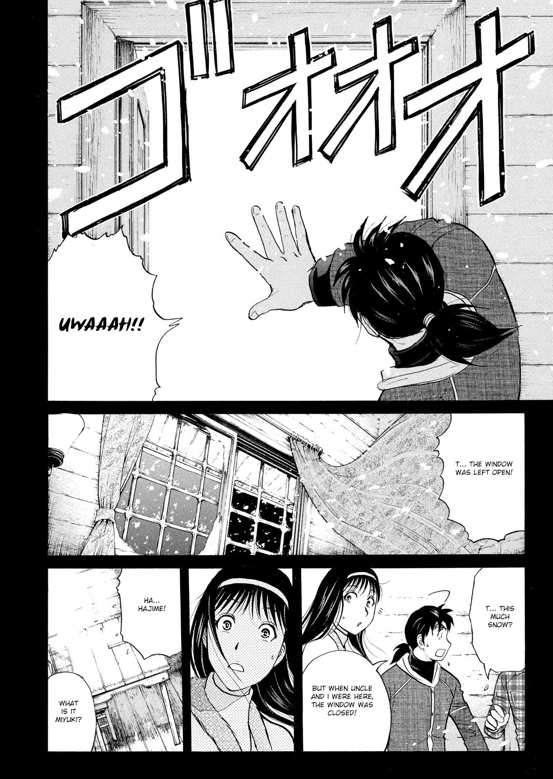 Kindaichi Shounen no Jikenbo: Vanpaia Densetsu Satsujin Jiken Chapter 40 page 23 - Chapter 40: Snow Spirit Legend Murder Case 2