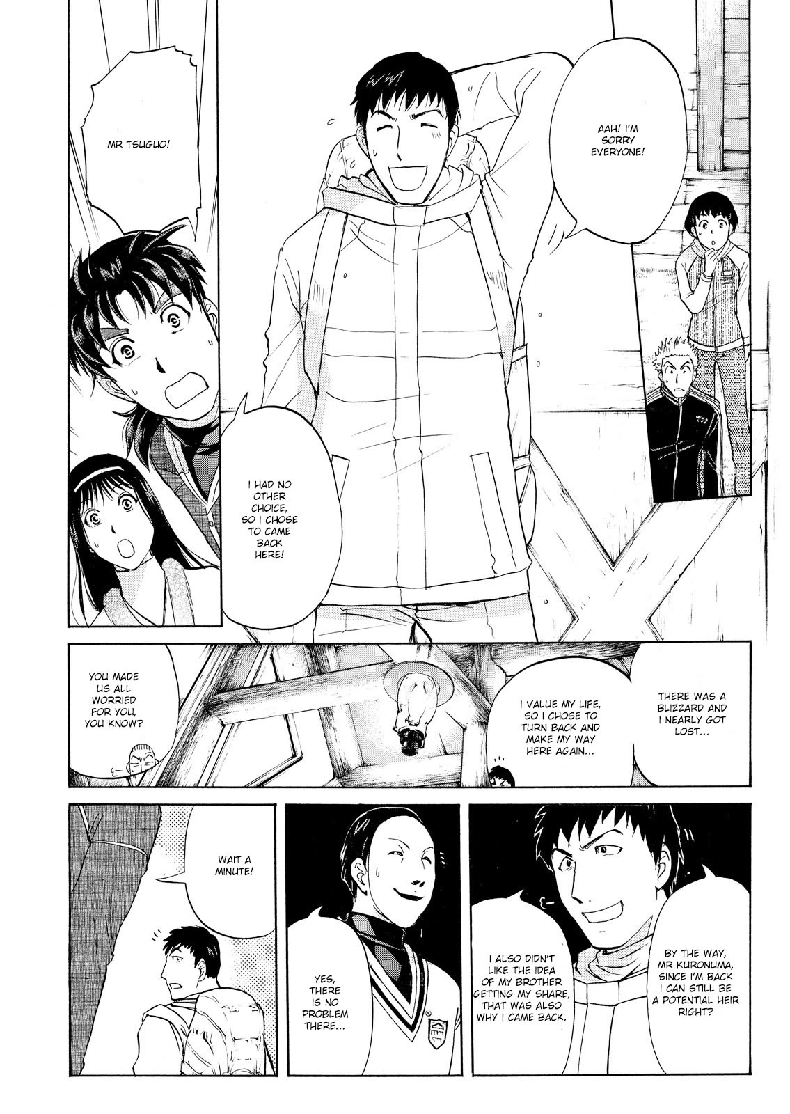 Kindaichi Shounen no Jikenbo: Vanpaia Densetsu Satsujin Jiken Chapter 44 page 15 - Chapter 44: Snow Spirit Legend Murder Case 6