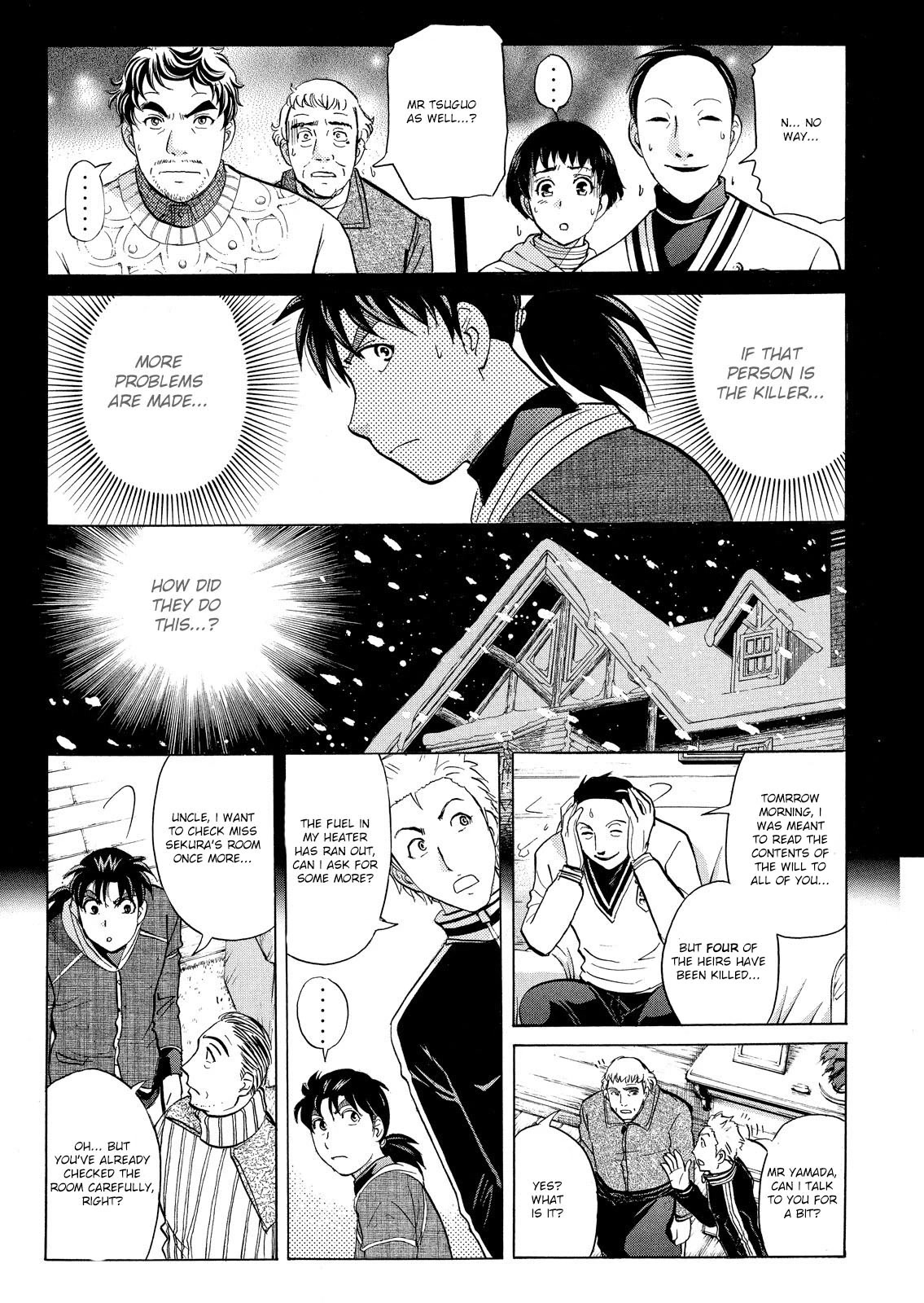 Kindaichi Shounen no Jikenbo: Vanpaia Densetsu Satsujin Jiken Chapter 46 page 14 - Chapter 46: Snow Spirit Legend Murder Case 8