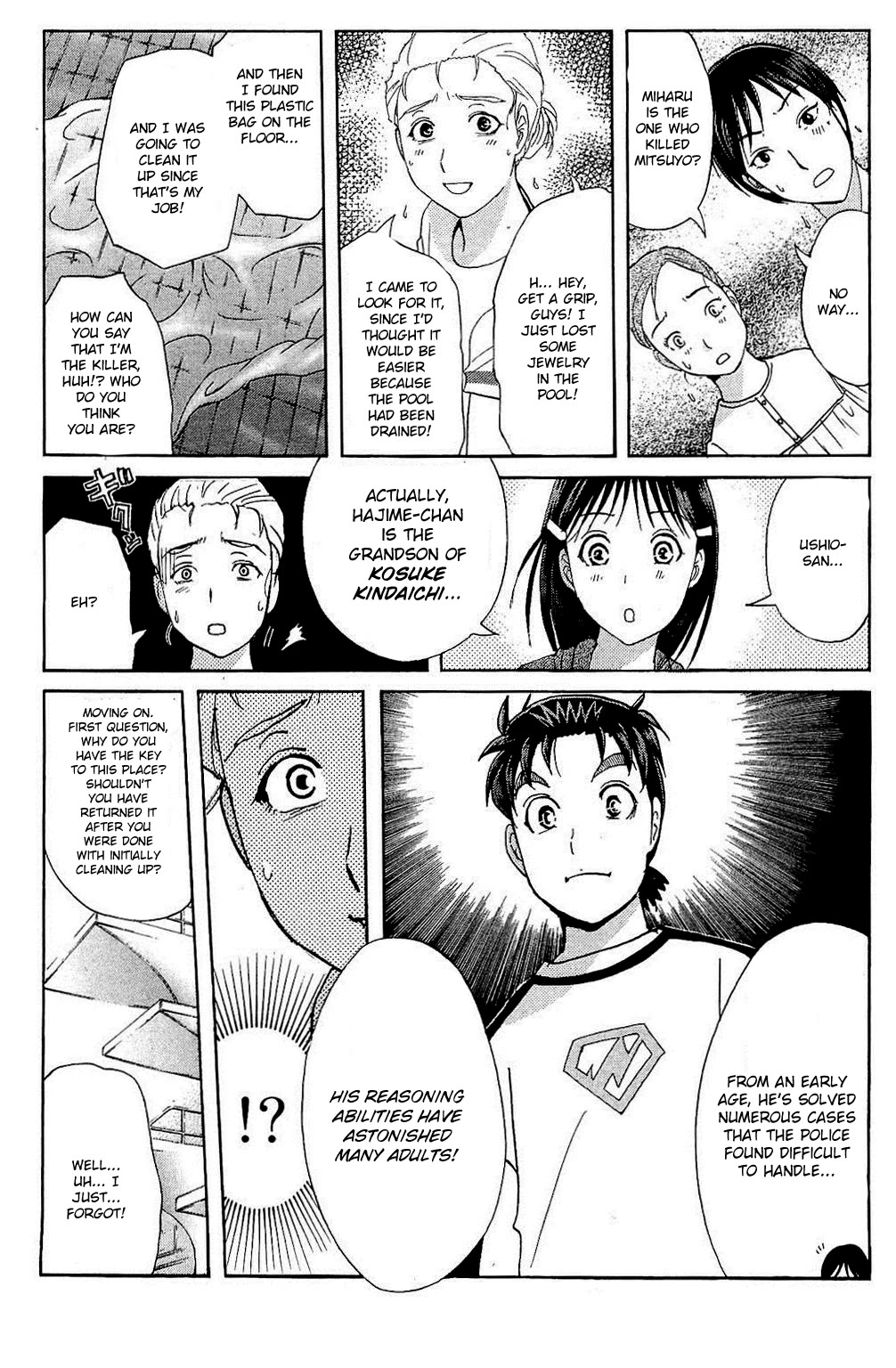 Kindaichi Shounen no Jikenbo: Vanpaia Densetsu Satsujin Jiken Chapter 82 page 34 - Chapter 82: The Evil Spirit of the Diving Pool