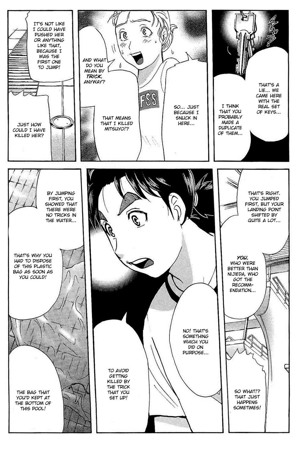 Kindaichi Shounen no Jikenbo: Vanpaia Densetsu Satsujin Jiken Chapter 82 page 35 - Chapter 82: The Evil Spirit of the Diving Pool