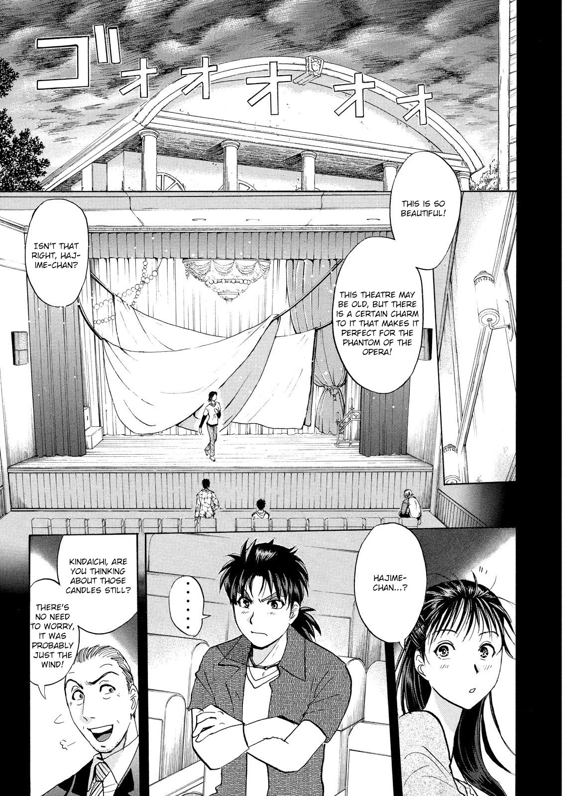 Kindaichi Shounen no Jikenbo: Vanpaia Densetsu Satsujin Jiken Chapter 9 page 37 - Chapter 9: Opera House: The Third Murder 1
