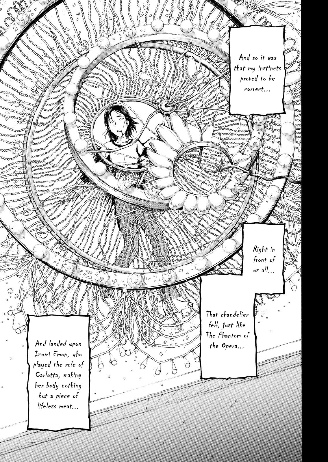 Kindaichi Shounen no Jikenbo: Vanpaia Densetsu Satsujin Jiken Chapter 9 page 42 - Chapter 9: Opera House: The Third Murder 1