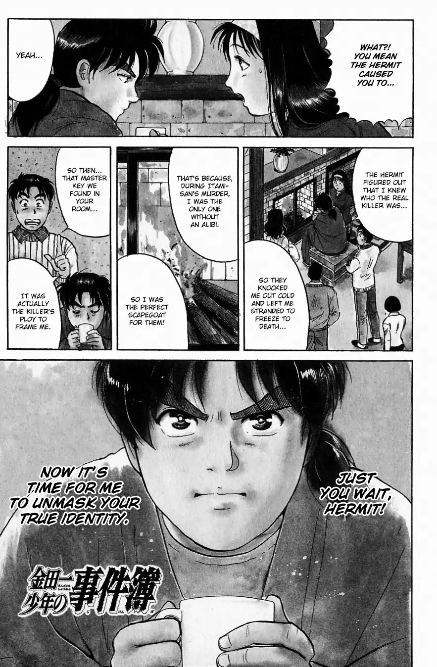 Kindaichi Shounen no Jikenbo Chapter 118 page 4 - Chapter 118: (File 11) Tarot Hut Murder Case (11)
