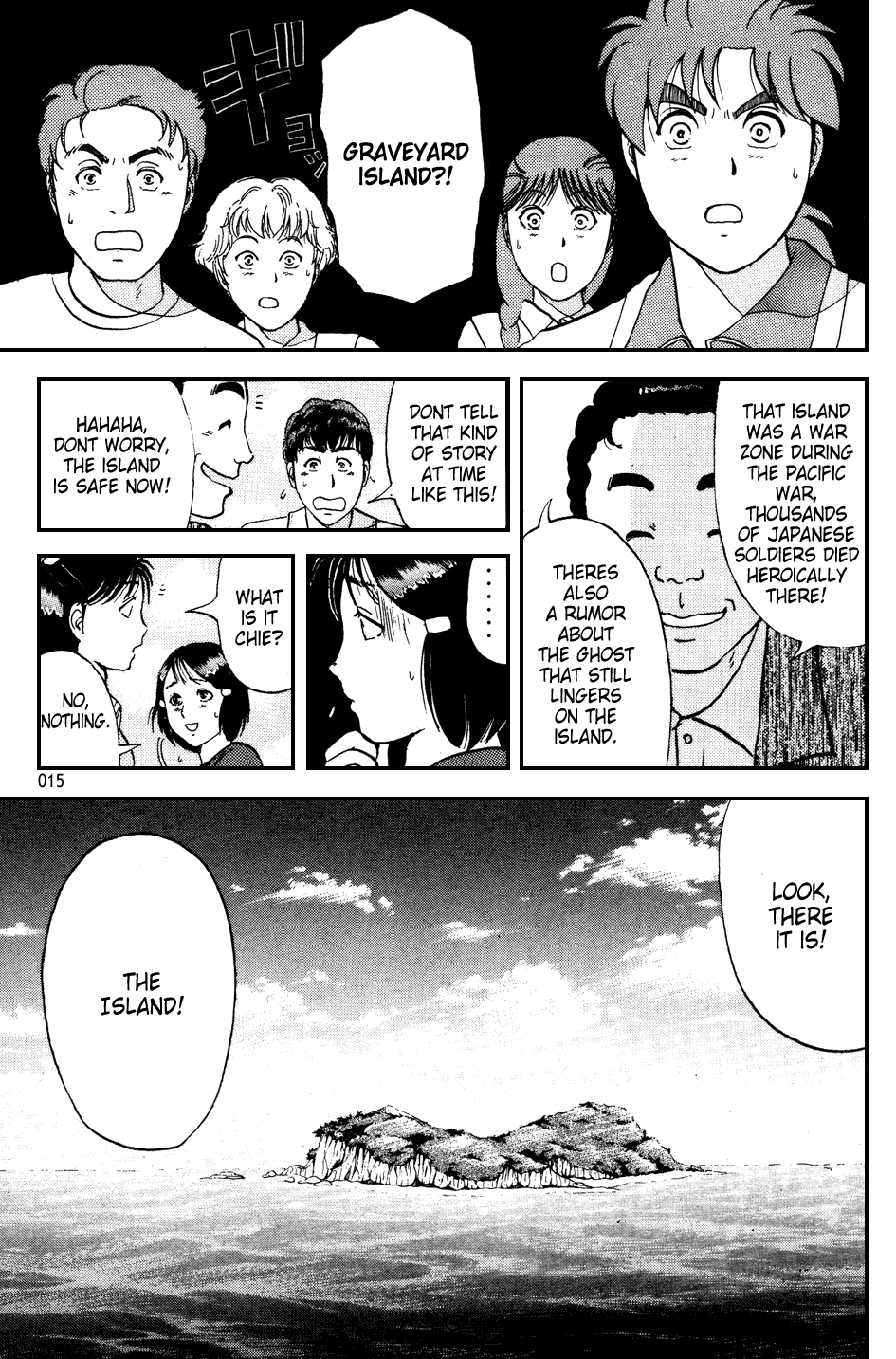 Kindaichi Shounen no Jikenbo Chapter 148 page 12 - Chapter 148: File 14 Murder on Graveyard Island (1)