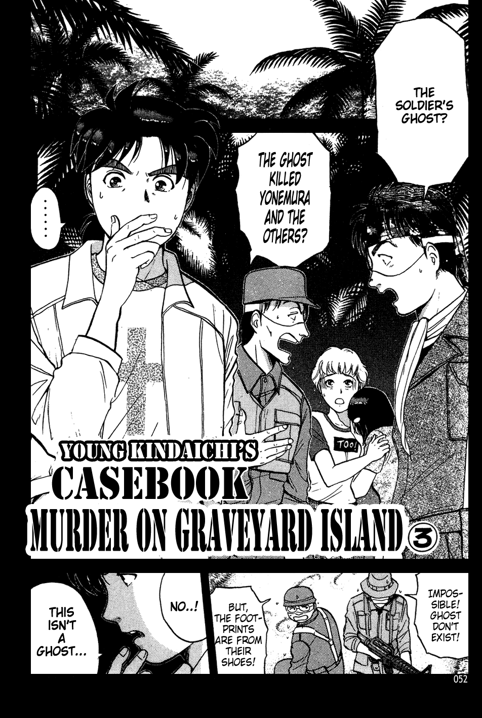 Kindaichi Shounen no Jikenbo Chapter 150 page 1 - Chapter 150: File 14 Murder on Graveyard Island (3)