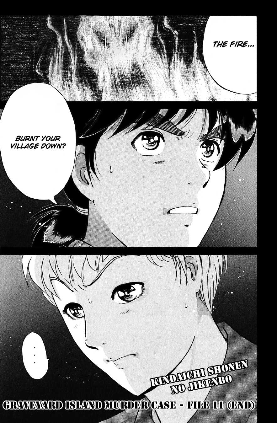 Kindaichi Shounen no Jikenbo Chapter 158 page 1 - Chapter 158: File 14 Murder on Graveyard Island (11)