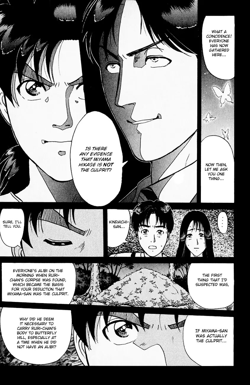 Kindaichi Shounen no Jikenbo Chapter 180 page 13 - Chapter 180: (File 16) Black Butterfly Murder Case (9)