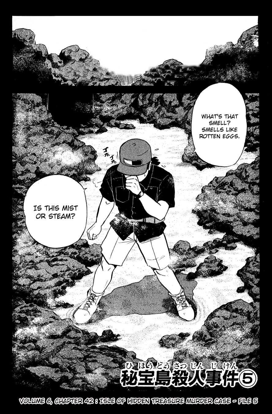 Kindaichi Shounen no Jikenbo Chapter 42 page 5 - Chapter 42: (File 5) Isle Of Hidden Treasure Murder Case (5)