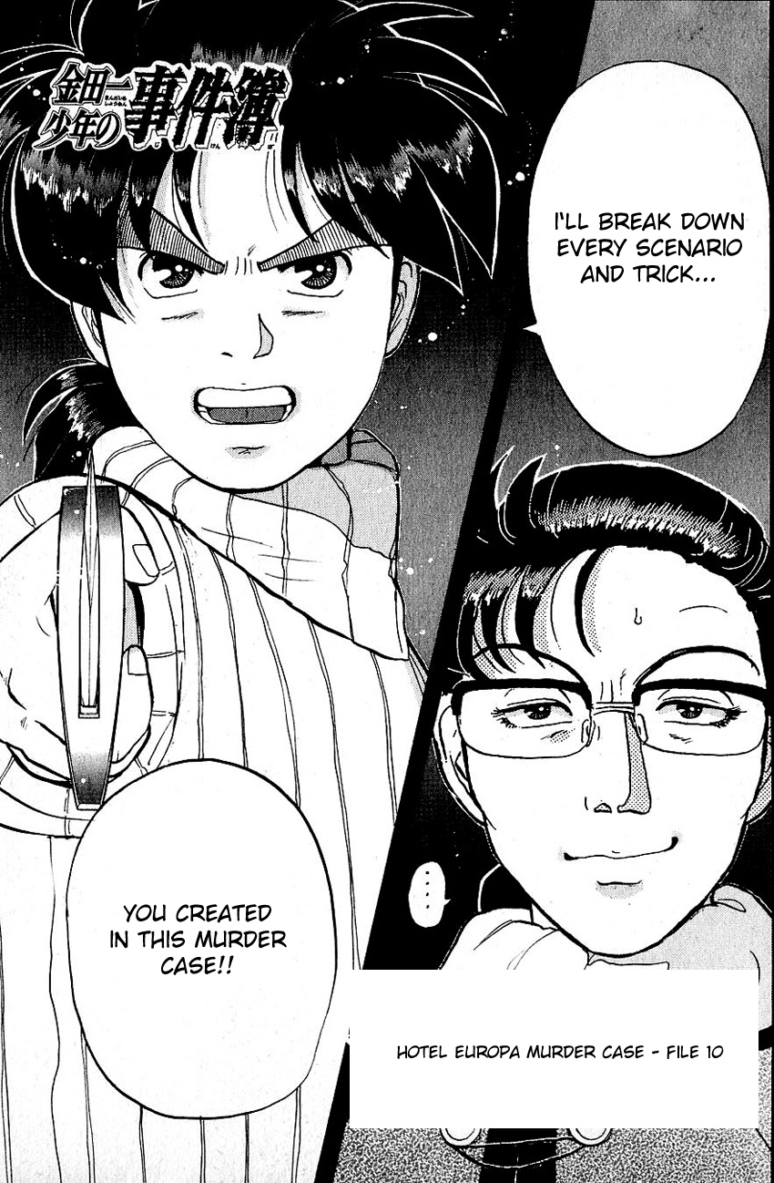 Kindaichi Shounen no Jikenbo Chapter 67 page 4 - Chapter 67: (File 7) Hotel Europa Murder Case (10)