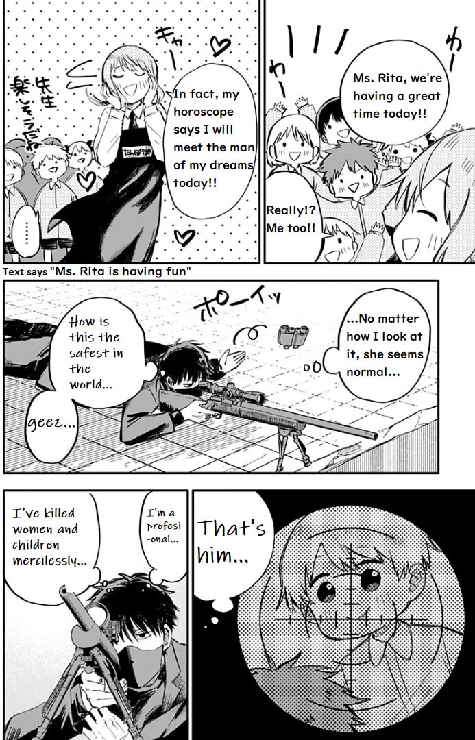 Kindergarten Wars Chapter 1 page 8 - Chapter 1: The handsome man with black hair
